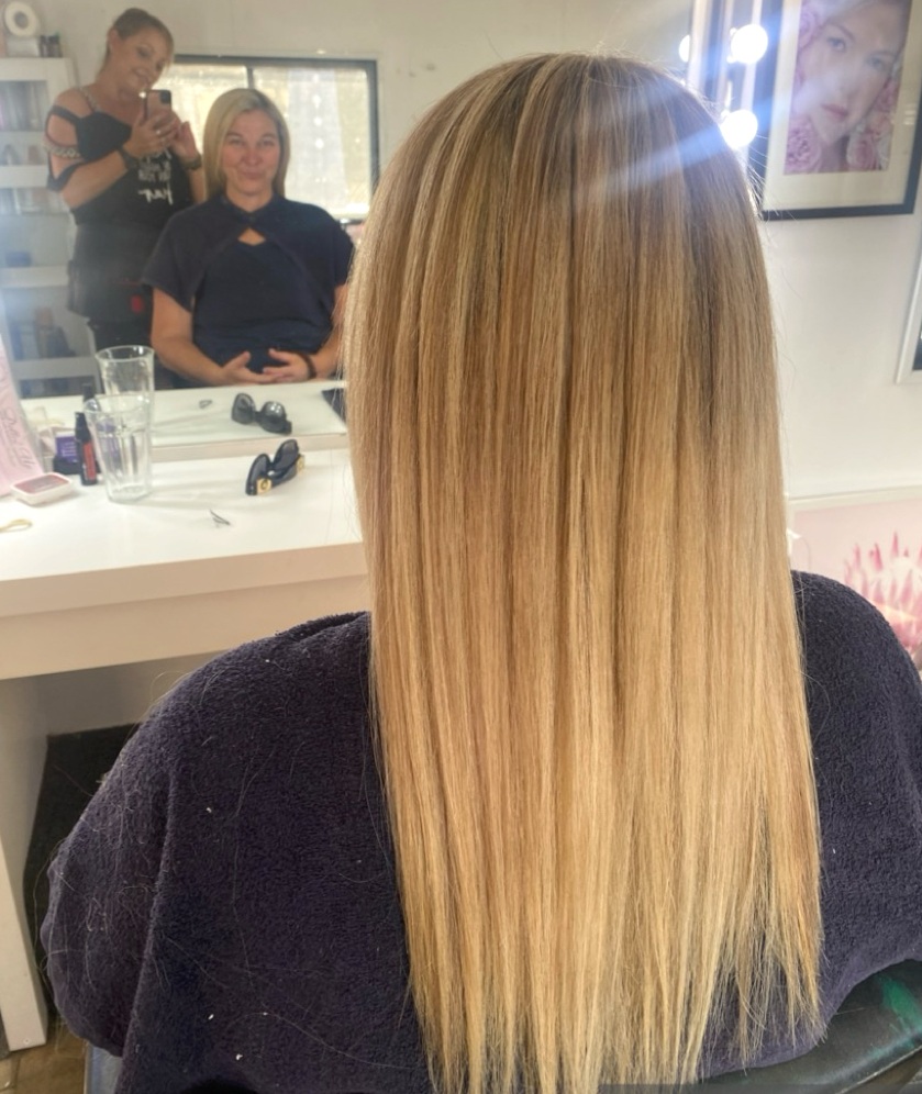 After — Organic balayage transformation at Jax Organic Hair Perth