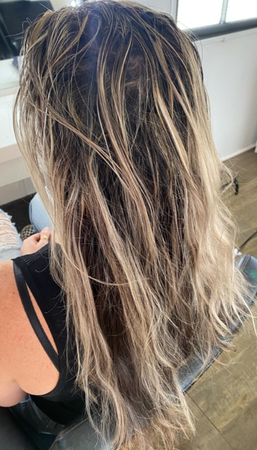 Before — Ammonia-free colour transformation at Jax Organic Hair Perth