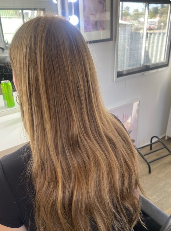 Before — Bridal updo transformation by Jax Organic Hair Perth
